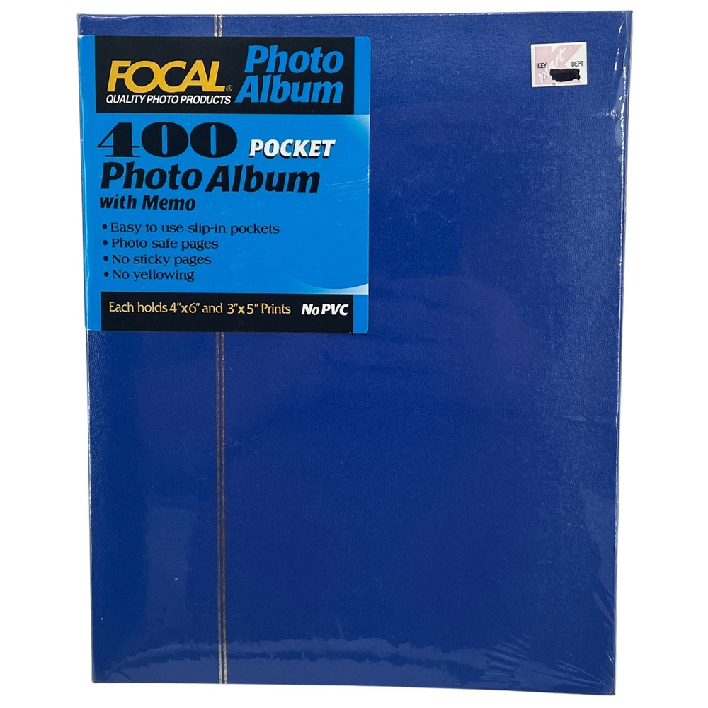 Focal Photo Album 400 Pocket Kmart 4x6 & 3x5 Blue